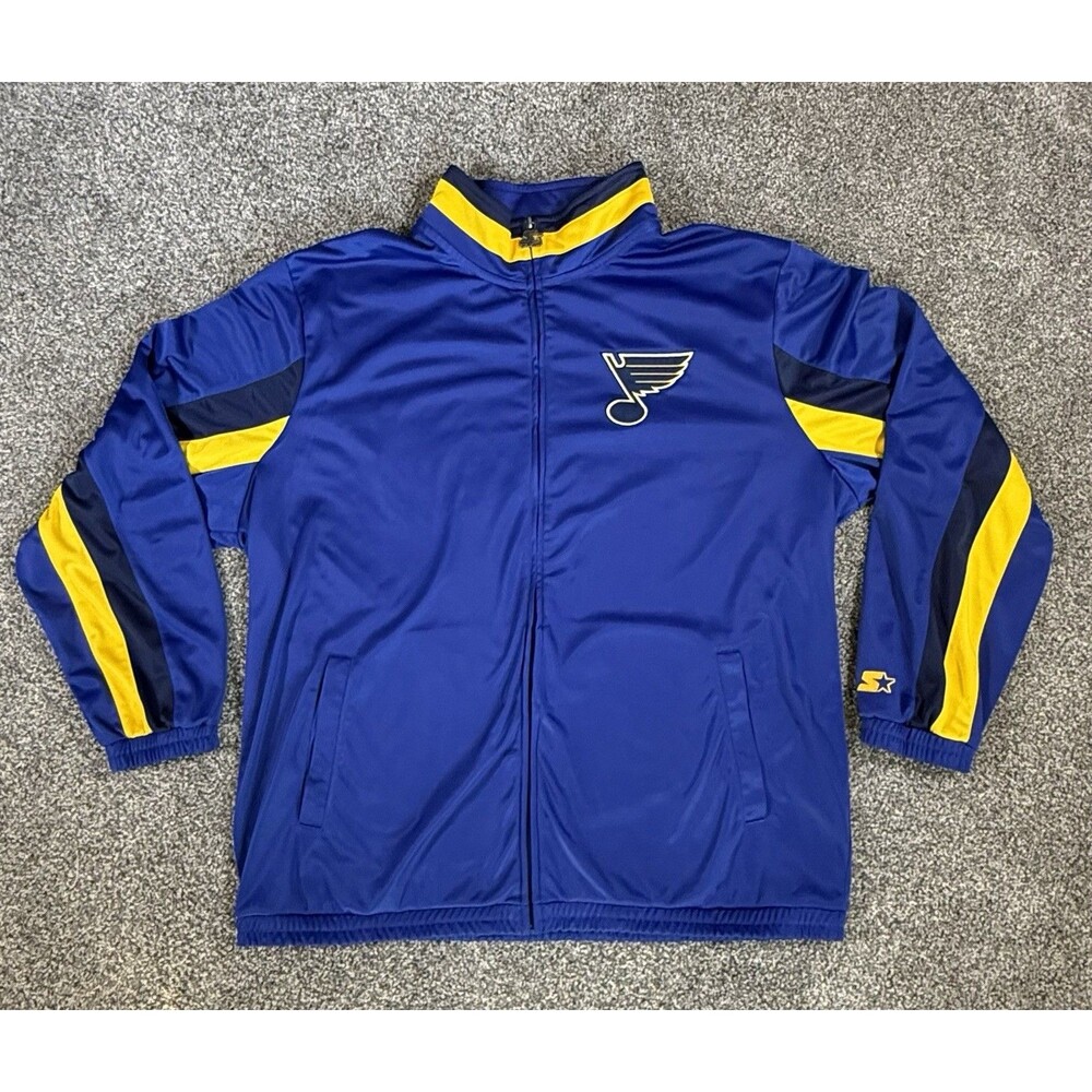 St Louis Blues Starter Track Jacket Men 3XL Full Zip NHL Hockey Big Tall